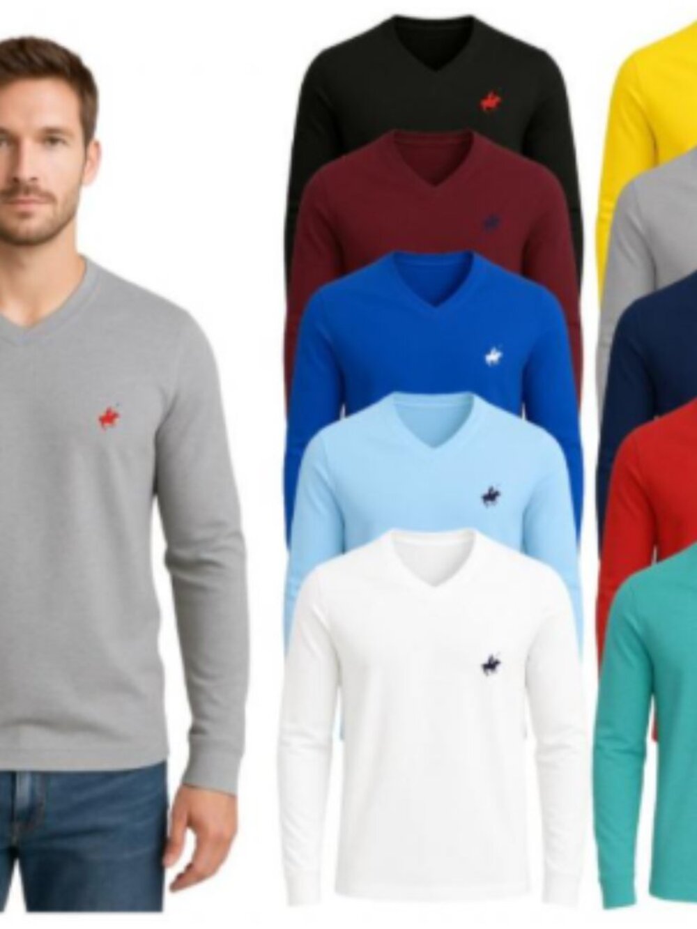 Mens 4 Pack Long Sleeve Assorted 100%Cotton Shirts Menswear Casual